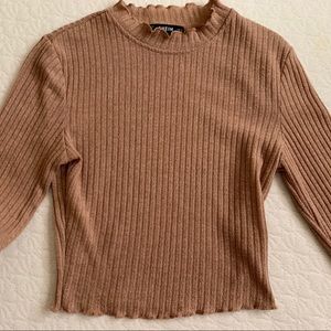 Brown/Tan Long Sleeve Shirt🦒